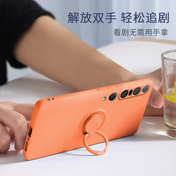 Vedela Silikooniga Telefon Kate Xiaomi Poco X3 NFC Mi 10T Pro 10 Lite Redmi Märkus 9S 9 Pro Juhul Ringi Rihm Soft Tagasi Juhul Katta
