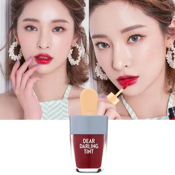 Vedelik Huulepulk Velvet huuleläige, Toon Veekindel Kauakestev Jäätise Kuju Huule Glasuur korea Make-up Naiste Armas Kosmeetika