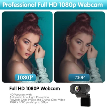Veebikaamera HD 1080p Web Kaamera USB PC Arvuti Veebikaamera koos Mikrofoniga, Sülearvuti, Kaamera Video Streaming Veebikaamera Salvestamise tööelu 2547