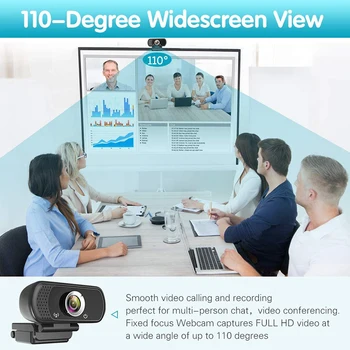 Veebikaamera HD 1080p Web Kaamera USB PC Arvuti Veebikaamera koos Mikrofoniga, Sülearvuti, Kaamera Video Streaming Veebikaamera Salvestamise tööelu
