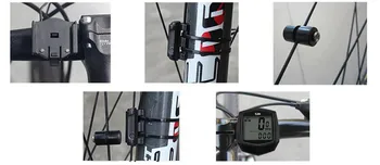 Veekindel Bike Arvuti Koos LCD Digitaalne Ekraan Jalgratta Spidomeeter Läbisõidumõõdik Jalgrattasõit Traadiga Stopper Ratsutamine Tarvikud