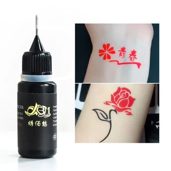 Veekindel DIY Tätoveering Geel Vahend 10ml Tätoveering Body Art Tattoo Inks 6 Värvi Kestvat Mahla Tattoo Kreem Ohutu