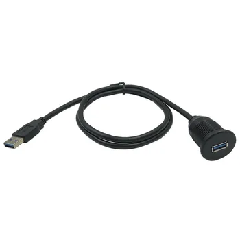 Veekindel Flush Mount USB Dock Adapter Armatuurlaua Pan USB 3.0 Port (Meeste ja Naiste pikendusjuhe Auto Mootorratas 161555