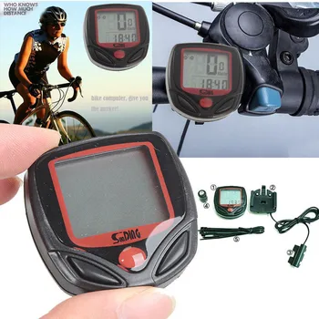 Veekindel Jalgratas Bike Arvuti Tsükli LCD Ekraan Digitaalne Arvuti, Spidomeetri Näit Jalgrattasõit Ekraani Mõõdetavad Stopper