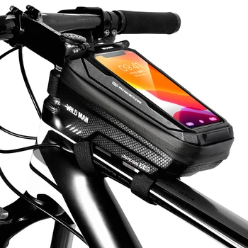 Veekindel MTB Ratas Touch Jalgrattasõit Seadmete Ekraani Toru Kõva Kest Kotid Kaasaskantav Veekindel Jalgrattasõit Elemendid LOODUSES MEES