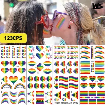Veekindel Vikerkaare Lipp Kleebis Festival Pool Soosib Asjade Kaunistused Gay Love Vikerkaare Uhkus Lipu Kleebised Lindi Paraadid