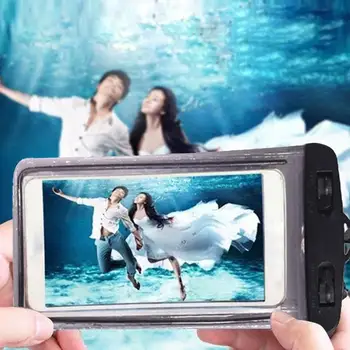 Veekindel mobiiltelefoni kott helendav pvc sukeldumine vee universaalne sport bassein rand, ujumine ekraan kaamera waterpro L2B0