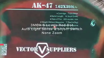 Vektori Optika Vaimu 1x25 Veekindel Red Dot Reguleerimisala Vaatepilt koos Glock 17 Glock 19 Slaidi Mount