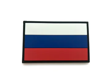 Venemaa Lipu Sõjalise Armee Taktikaliste Tikkimine, PVC-Kummist Plaastrid Riided Riided Embleemi Appliques Märgid