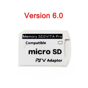 Versioon 6.0 SD2VITA PS Vita Memory TF Kaart PSVita Mängu Kaart PSV 1000/2000 Adapter 3.60 Süsteem SD-Micro-SD-kaart, Uus