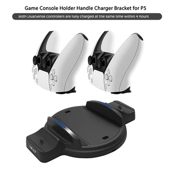Vertikaalne Seista hoidikut PS5 Konsool, Dual USB-Kontrolleri laadimisjaama Gamepad laadija Adapter DualSense Kontrollerid 170185