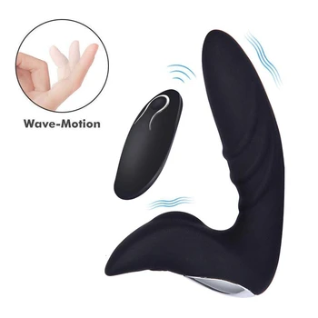 Vibreeriv Mees Eesnäärme Massager Puldiga 12 Vibratsiooni G-Spot Vibraator Laetava Anal Butt Plug Meestele Ja Naistele