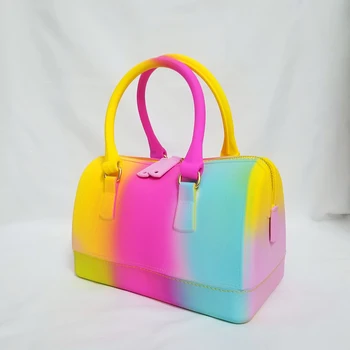 Vikerkaar jelly kott kotid naistele 2020. aasta suvel uued rahakotid ja käekotid luksus kotid kuulsa brändi disainer mini kott, crossbody kotid