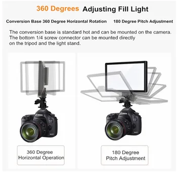 Viltrox L116T LED Fotograafia Video Shooting Valgustus LCD Ekraan, Paneel, Day light Kaamera Foto DSLR DV Studio Lamp Koos Taigna