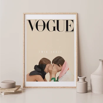 Vintage Vogue Ajakirja Kaas Plakatid Põhjamaade Lõuendile Maali Mood Seina Naine Kunsti Pildid Elutuba Kodu Kaunistamiseks