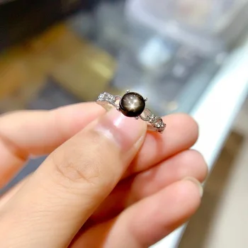 Väike Ring Loomulik Reaalne Sapphire Tasuta Kohaletoimetamine 0.6 ct Gemstone 925 Sterling Silver 94135