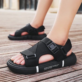 Väljas Hingavad Jalatsid Mugavuse Slip Plus, Suurus Avatud Jalanõud Casual Meeste Sandaalid Suve Kingad Sandal Mens PVC Sandalias