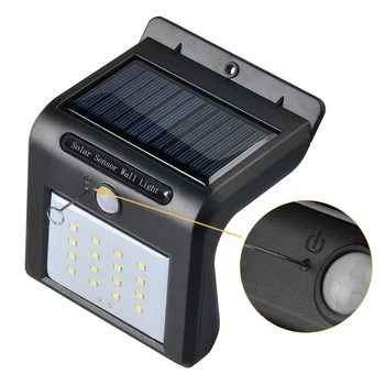 Väljas Veekindel IP65 LED Päikese Valgus Päikesepaneelid Võimsus PIR Liikumisandur Õue Maastiku Lamp Aed, Aia Seinad 142596