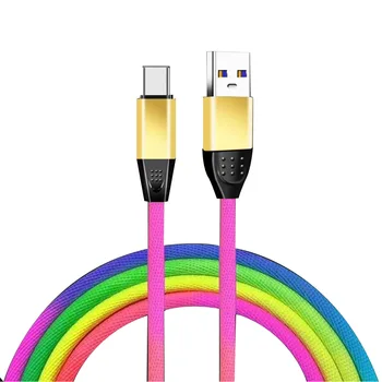 Värv USB Type C Kaabel, Kiire Laadimine USb-C Kaablid Tüüp-c Data Juhe, Laadija USB-C Samsung S9 Lisa 9 Huawei P20 Pro Xiaomi 1m