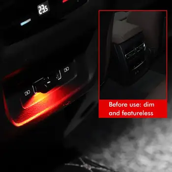 Värvikas Mini USB LED-Modelleerimine Valgus Auto Ümbritseva Valguse Neoon Auto Salongi Valgus Auto Interjöör Ehted USB Liides 78977