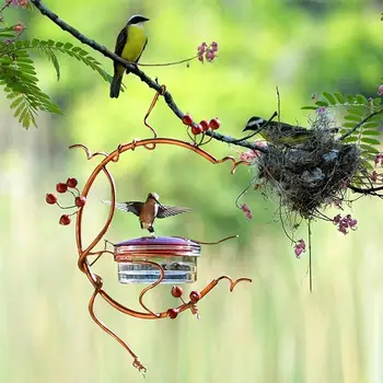 Värvikas Väljas Bird Feeder metallist Rippuvad Wild Bird feeder aed maja decor Vintage Lind toidu Supplie Konteiner Seade