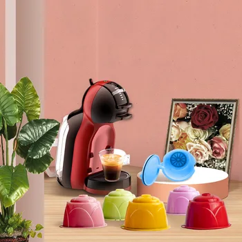 Värviline Plastikust Korduvtäidetavaid Kohvi Filter Kapsel Cups Dolce Gusto Masin Kohvik kohvimasina Filtri Köök Vidinaid