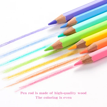 Värvilised pliiatsid Macaron seeria õpilased 12/24 värv õline noorte pintsliga värvi pliiats professionaalne määrata käsitsi maalitud täiskasvanud algajatele