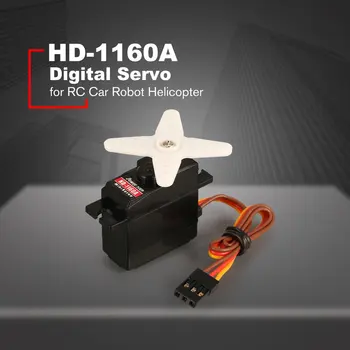 Võimsus HD HD-1160A 3kg Rooli Pöördemoment Digitaalse Plastikust Käik Mini Servo jaoks RC Auto Lollakas Robot Helikopter Undamine Varuosad