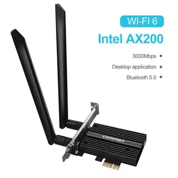 WiFi Traadita Võrgu Kaart 2400Mbp Blutetooth 5.0 Intel AX200 Pro 802.11 AX LAN Adapter Sülearvuti Wi-fi Wireless Dual Dongle