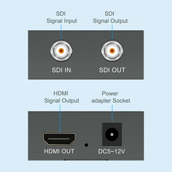 Wiistar HD 3G Video Mini Converter SDI HDMI SDI Adapter Converter with Audio Auto Formaat Avastamise Kaamera KOOS SM KAABEL 34437