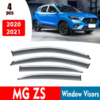 Windows Rain Guard MG ZS 2020 2021 Aknas Visiirid Auto Sun Rain Guard Kilpi Suitsu 4tk/1ste Tarvikud Auto Styline