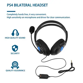 Wired Gaming Headset Kõrvaklapid Kõrvaklapid Mikrofoniga Stereo Mic Supper Bass Sony PS4 PlayStation 4 Mängijatele 21543