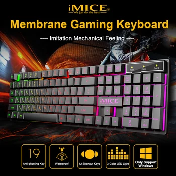 Wired Gaming Klaviatuuri Mehaaniline Tunne, Taustavalgustusega Klaviatuur USB 104 Keycaps vene Klaviatuur Veekindel Arvuti Mäng, Klaviatuurid