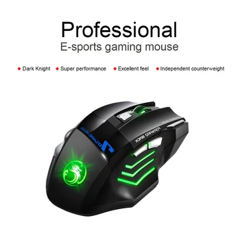 Wired Gaming Mouse Gamer Arvuti Hiire Mäng Mause USB-Ergonoomiline Hiir Vaikne 5500 DPI 7 Nööpi RGB Mängu Hiired PC Gamer