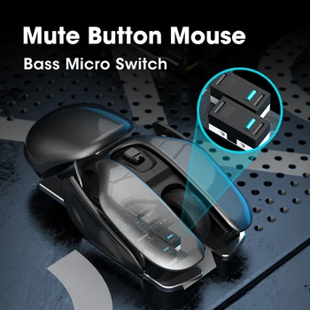 Wireless Gaming Mouse 4 Nuppu, 1600 DPI, USB-Ergonoomiline Arvuti Hiirt Gamer Hiirte Laetav Mute Hiirt, Sülearvuti, PC Gamer