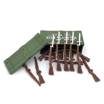 Ww2 saksa vägede relvi Püss Relvi kasti seadmed minifigures sõda mini plokid ehitusplokid ehitus mänguasjad
