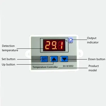 XH-W3002 W3002 AC 110V-220V DC24V DC12V Led Digitaalne Thermoregulator Termostaat Temperatuuri Kontroller Kontrolli Lüliti Arvesti