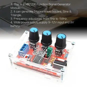 XR2206 Signaali Funktsioon Generaator Sine Kolmnurk, Ruut, Laine 1 hz Väljund-1MHz Suure Täpsusega Sagedus genereerida 3 liiki laine