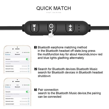 XT11 Magnet-Juhtmeta bluetooth-Kõrvaklapp Muusika peakomplekt Telefoni Kaelus Sport Earbuds Kõrvaklapid koos Mikrofoniga iPhone Samsung Xiaomi