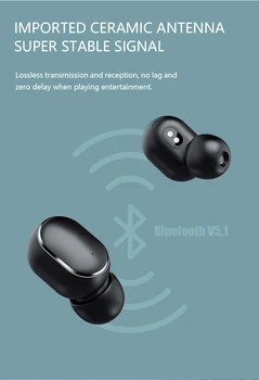 Xiaomi E6S Bluetooth Kõrvaklapid 5.0 Traadita Earbuds TWS Müra Tühistamises Kõrvaklapid Mikrofoniga 5.0 bluetooth peakomplekti, Xiaomi Huawei