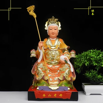 Xishan Vanaema Taoism Kuninganna Ema Kuju Vaik Buddha 12inch ja 16 Tolline Valik Home Decor Jumalateenistuse Ornament