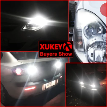 Xukey Auto T20 7443 7440 W21W W21/5W Auto LED PÄEVATULED Tagurpidi Tuled Pirn Parkimine Sidelights Backup Lamp Gloobused 580 582 12V