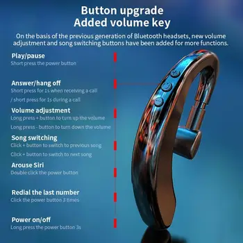 Y10 / Ühe Kõrva Äri Peakomplekt 5.0 Bluetooth-Peakomplekti Fone De Ouvido Kõrvaklapid Kõrvaklapid Audifonos Earbuds Auriculares Audifonos