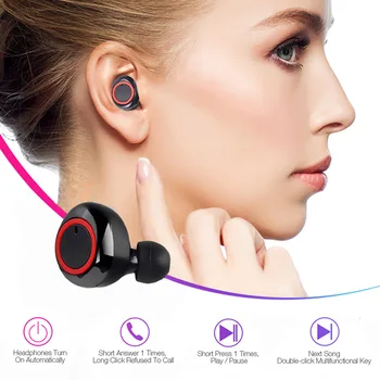 Y50 Earbuds TWS Kõrvaklapid 5.0 Bluetooth Traadita Nuppu Kontrolli Kõrvaklappide Sport Veekindel Peakomplekt Koos Mikrofoniga Kõrvaklapid
