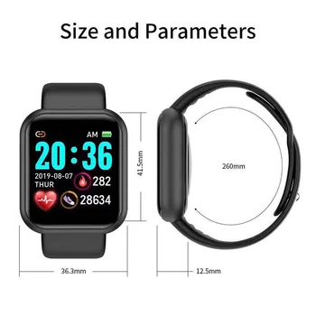 Y68 Smart Watch vererõhku Jälgida, Smart Kell D20 Veekindel Sport Südame Löögisageduse Reloj Smartwatch Kellad Android ja IOS