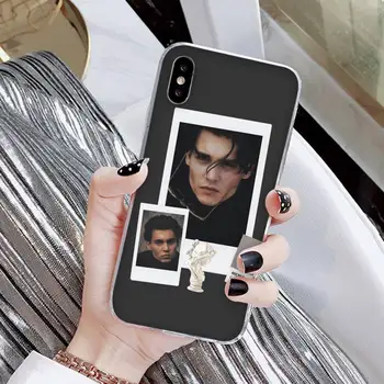 YNDFCNB Johnny Depp Telefon Case for iPhone 8 7 6 6S Pluss X 5S SE 2020 XR 11 12 mini pro XS MAX