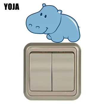 YOJA Vektori Hippo kvaliteetne Lüliti Decor elutuba, Magamistuba Seina Isikupärastatud Kleebis 8SS1215 168070