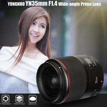 YONGNUO YN35mm F1.4 Särav Ava Standard, lainurk Peaminister Täis Raami AF MF Objektiivi 67 mm Filter Canon DSLR