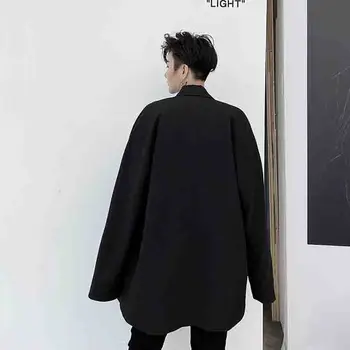 Yamamoto tume retro Bleiser mantel meeste trend stilist sobiks asümmeetriline disain mõttes vähemuse top