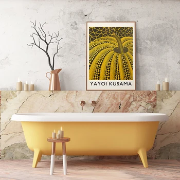 Yayoi Kusama Kunsti Kõrvits Lõuendile Maali Abstraktse Plakatid ja Pildid Seina Art Pilte elutuba Cuadros Home Decor